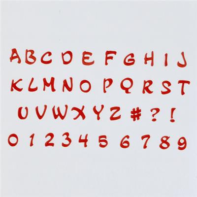 fmm Märchenschrift Magical Alphabet  2 cm Ausstecherset Großbuchstaben mit Zahlen - fmm Magical Range