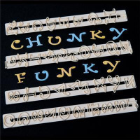 fmm Chunky Funky Alphabet - Gro&szlig;buchstaben und Zahlen  H&ouml;he 2 cm