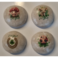 Glücksbringer Neujahr Silvester 4 Stk.  Lebkuchen...