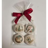 Weihnachten und Neujahr  4 Stk. Set Lebkuchen...