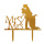Hochzeit Mr. Mrs. Brautpaar gold Acryl Cake Topper Tortenstecker - ca. 14  x 10 cm