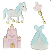 M&auml;rchen Tappits Ausstecher  - Fairytale Motifs - Einhorn Zauberstab Schloss Kleid - fmm magical range