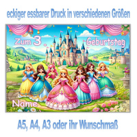Prinzessin Geburtstag mit Alter und Namen eckiger...