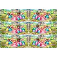 Prinzessinnen Schloss Tortenband Umrandung essbar 6.5 cm...