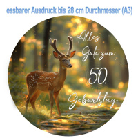 Reh Jagd Wald FadenkreuzTortenaufleger essbar in...
