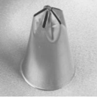 Vergissmeinnicht Garniertülle aus rostfreiem...