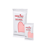 Saracino Pasta Model 250 g helles Baby Rosa - Rosa Baby - Modellliermasse mit Kakaobutter