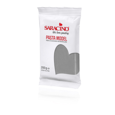 Saracino Pasta Model 250 g grau - grigia - Modellliermasse mit Kakaobutter