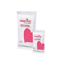 Saracino Pasta Model 250 g fuchsia - fucsia - Modellliermasse mit Kakaobutter