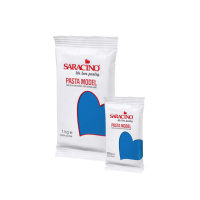 Saracino Pasta Model 250 g blau - blu - Modellliermasse mit Kakaobutter