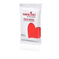 Saracino Pasta Model 250 g rot - rosso - Modellliermasse...