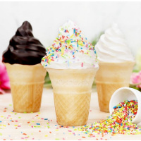 Waffelbecher 80 ml 20 Stk. Packung Waffelbecher Eiswaffel