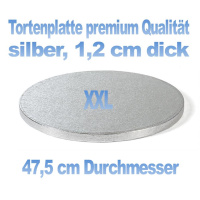 Cake Board rund Silber 47,5 cm x 1,2 cm dick (12 inch)...