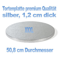 Cake Board rund Silber 50,8 cm x 1,2 cm dick (20 inch)...