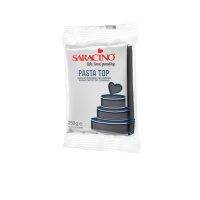 Saracino Pasta Top schwarz  250g  Einschlagmasse Rollfondant Nera Black - glutenfrei