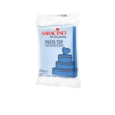 Saracino Pasta Top blau  250g  Einschlagmasse Rollfondant blu blue - glutenfrei
