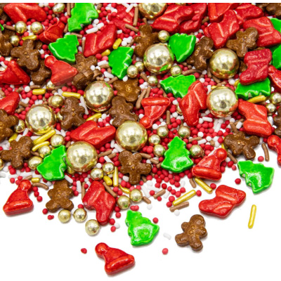Happy Sprinkles Santas Favourite  90 g Zuckerstreusel Motiv Mix Weihnachten