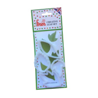 Blattgr&uuml;n Bl&auml;tter Set 4teilig -  Creative Leaf Set von fmm - Blatt Grundformen f&uuml;r viele Blumen und Beeren geeignet