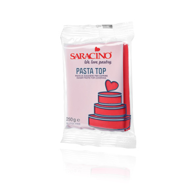 Saracino Pasta Top rot 250g  Einschlagmasse Rollfondant rossa red - glutenfrei