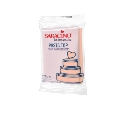 Saracino Pasta Top rosa beige  250g  Einschlagmasse Rollfondant hautfarben - glutenfrei