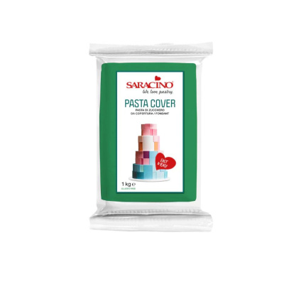 Saracino Pasta Cover 1 kg Grün verde  Rollfondant Einschlagmasse