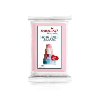 Saracino Pasta Cover 1 kg Baby Rosa hell  Rollfondant Einschlagmasse