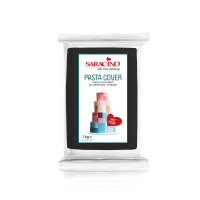 Saracino Pasta Cover 1 kg schwarz  Rollfondant Einschlagmasse
