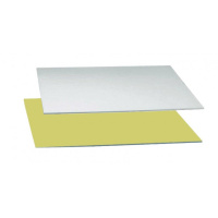 Tortenplatte zweiseitig silber/gold  rechteckig 30  x 40...
