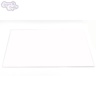 Tortenplatte 3 mm weiss rechteckig  30  x 40 cm dicke, stabile Cake Board Card - glatte glänzende Qualität