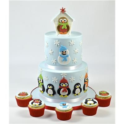 Kücken, Pinguin, Schneemann - Mama und Baby Range Penguin Cutter Set
