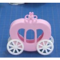 Prinzessinnen Kutsche Set f&uuml;r 2D und 3D klein und gro&szlig;  - Princess Carriage - fmm magical range