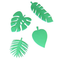 Tropische Blätter Set 4teilig - Totally Tropical Leaves von fmm - Größe 5 bis 10 cm