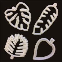 Tropische Blätter Set 4teilig - Totally Tropical Leaves von fmm - Größe 5 bis 10 cm