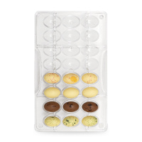 Eier Mini Ostern Profi Schokoladeform Decora 24 Hohlräume - Form 200 x 120 x 20 h mm