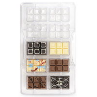 Tafel Mini Profi Schokoladeform Decora 10 Hohlräume...