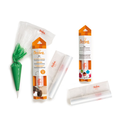 Einweg Spritzbeutel Decora 40 cm transparent, 24 Stk. Packung - extra stabil