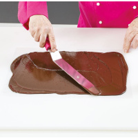 Schokolade- Tortenrand- Folie Bl&auml;tter PVC 30 x 40 cm 10 St&uuml;ck  von Decora Schokoladenfolie  f&uuml;r Schokolade, Royal Icing, Semifredo uvm.