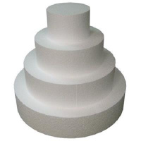 Dummy Decora Scheibe rund aus Polystyrol 25  x 10 cm - extra hoch
