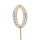 "Diamant Gold" Zahl 0 Höhe 4,5 cm Cake Topper