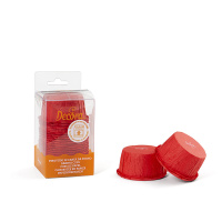Cupcake Muffin Papier Förmchen zerknittert ROT  -...