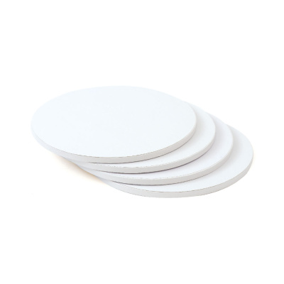 Cake Board rund wei&szlig; 40 cm x 1,2 cm Decora